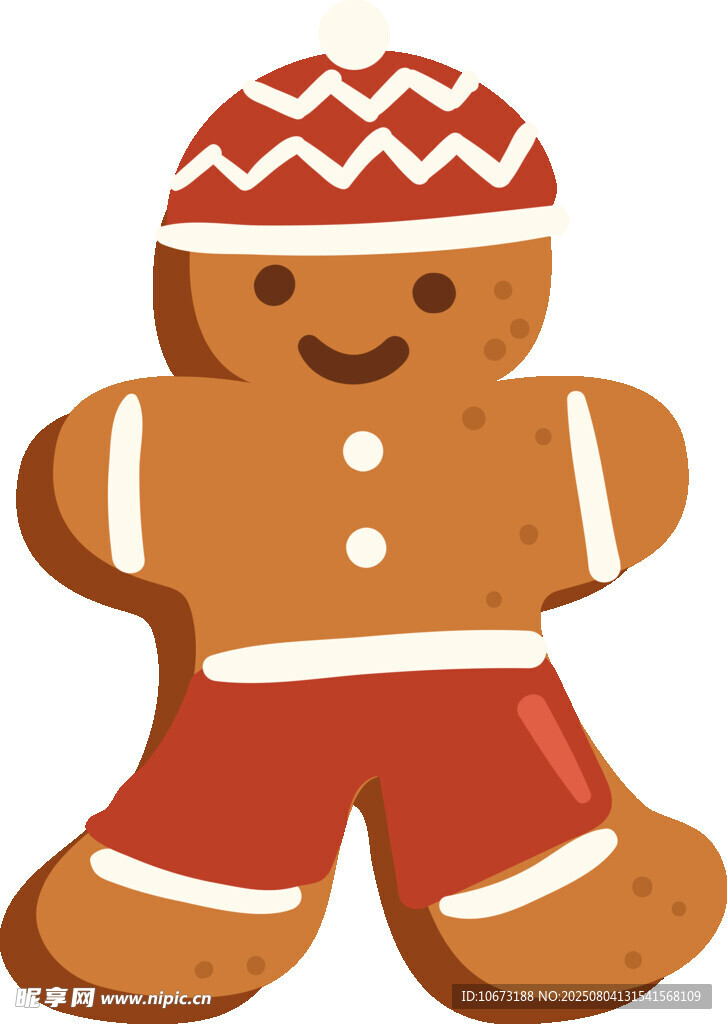 可爱姜饼人形象