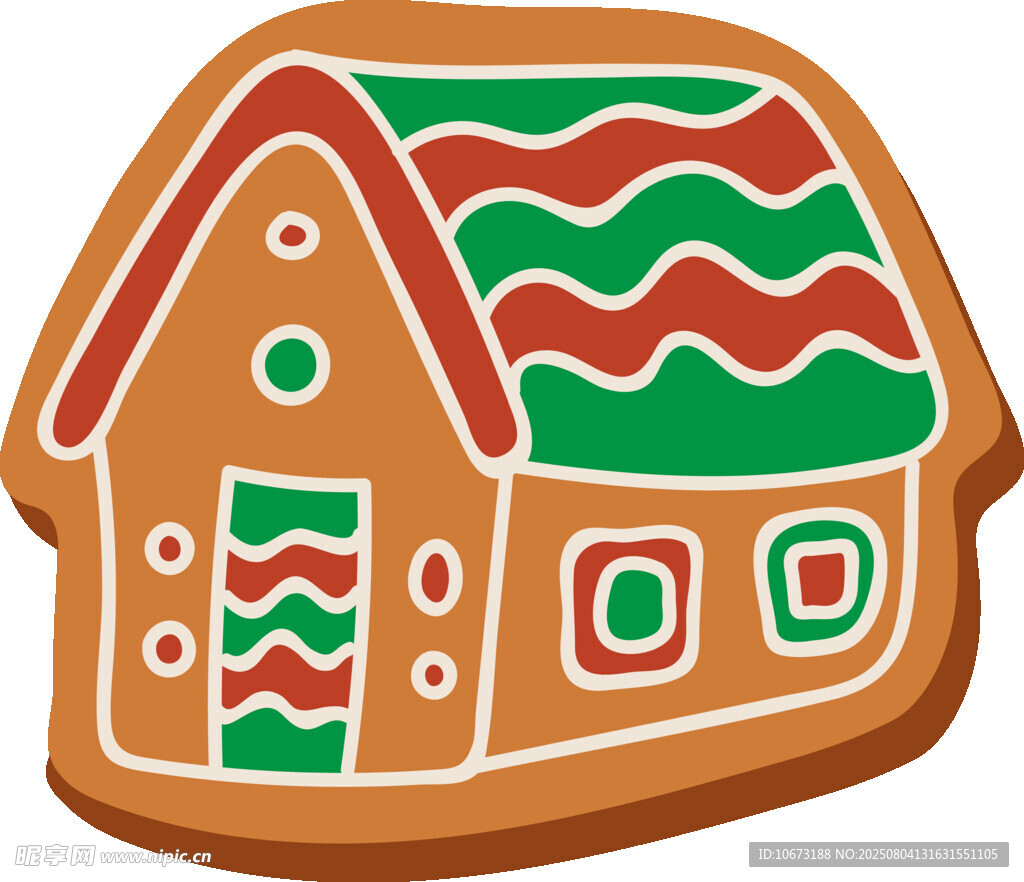 姜饼屋造型饼干