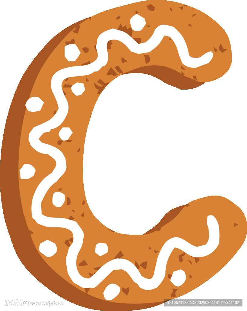 姜饼字母C