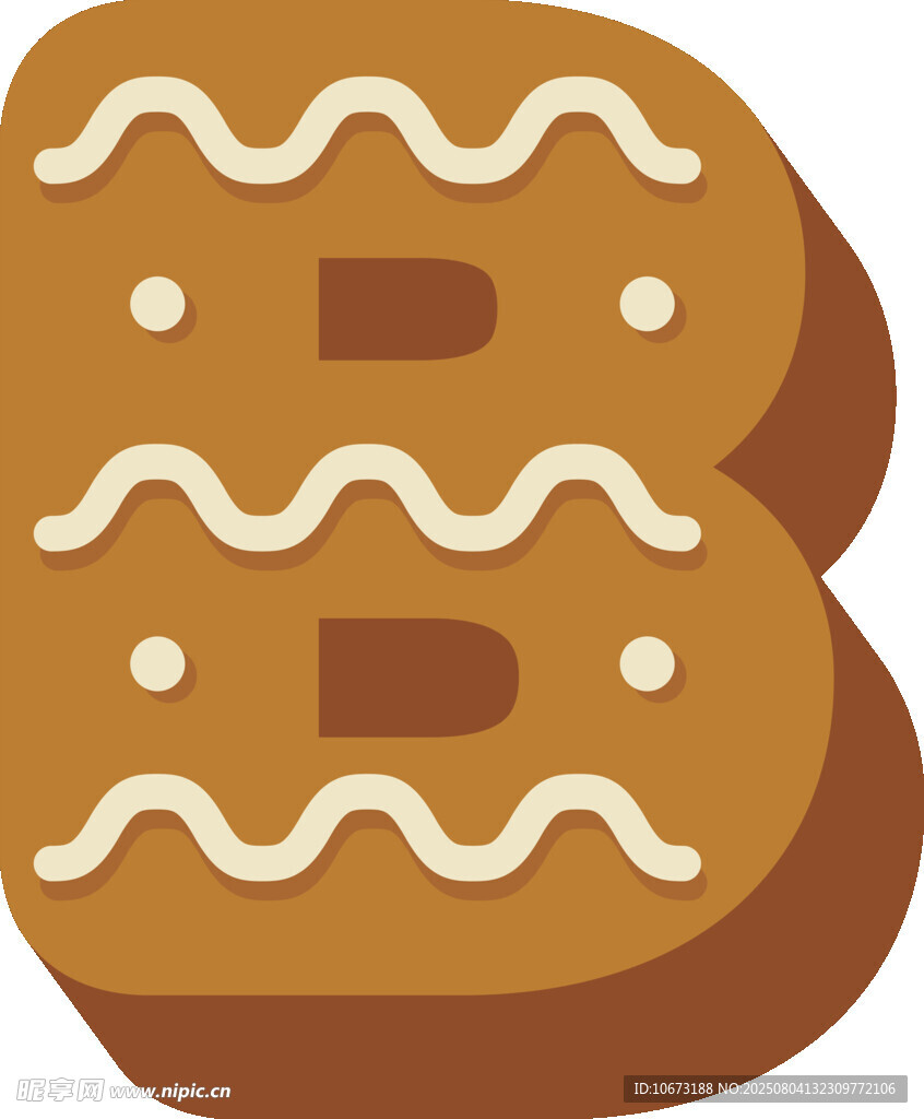 姜饼字母B