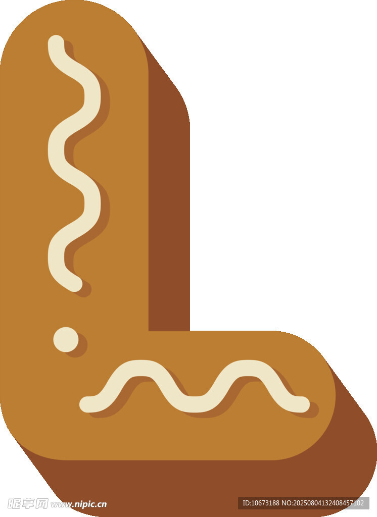姜饼字母L