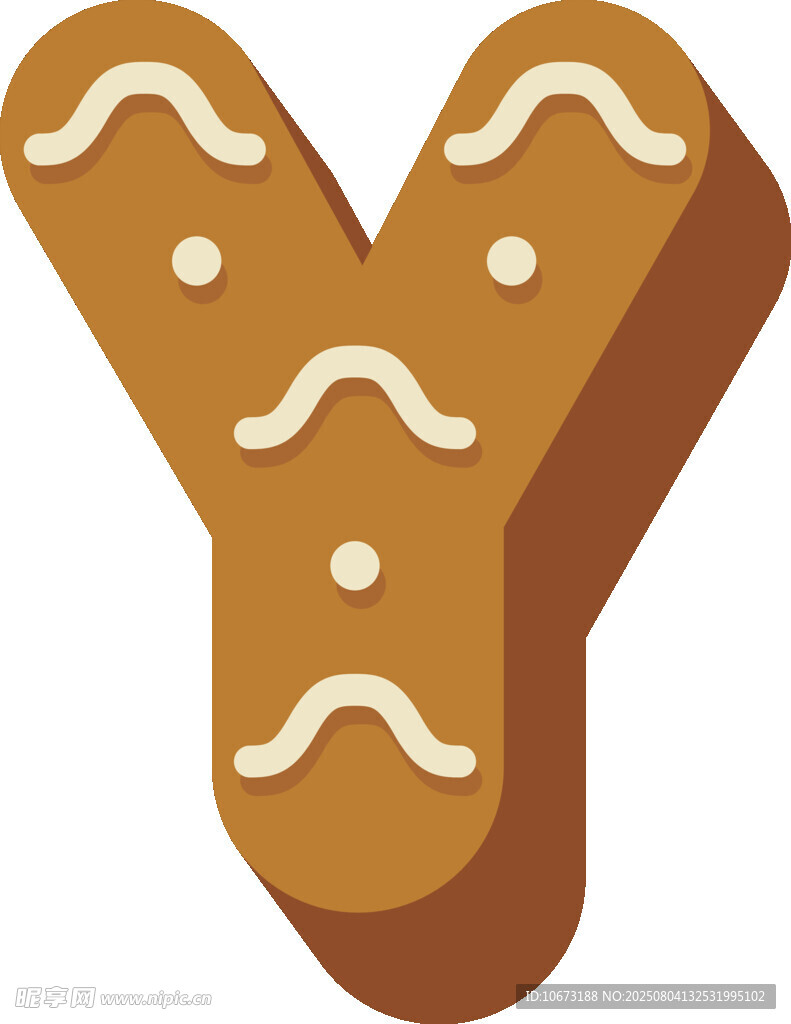 姜饼字母Y
