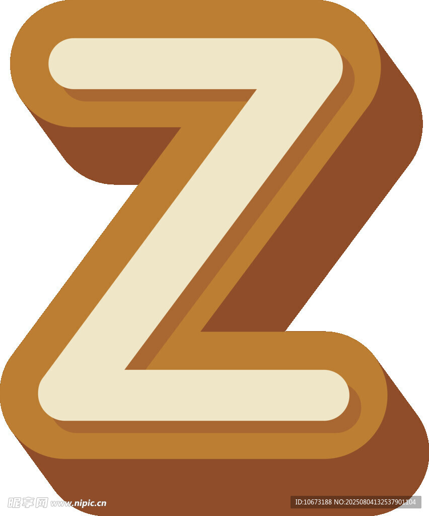 立体风格字母Z图标