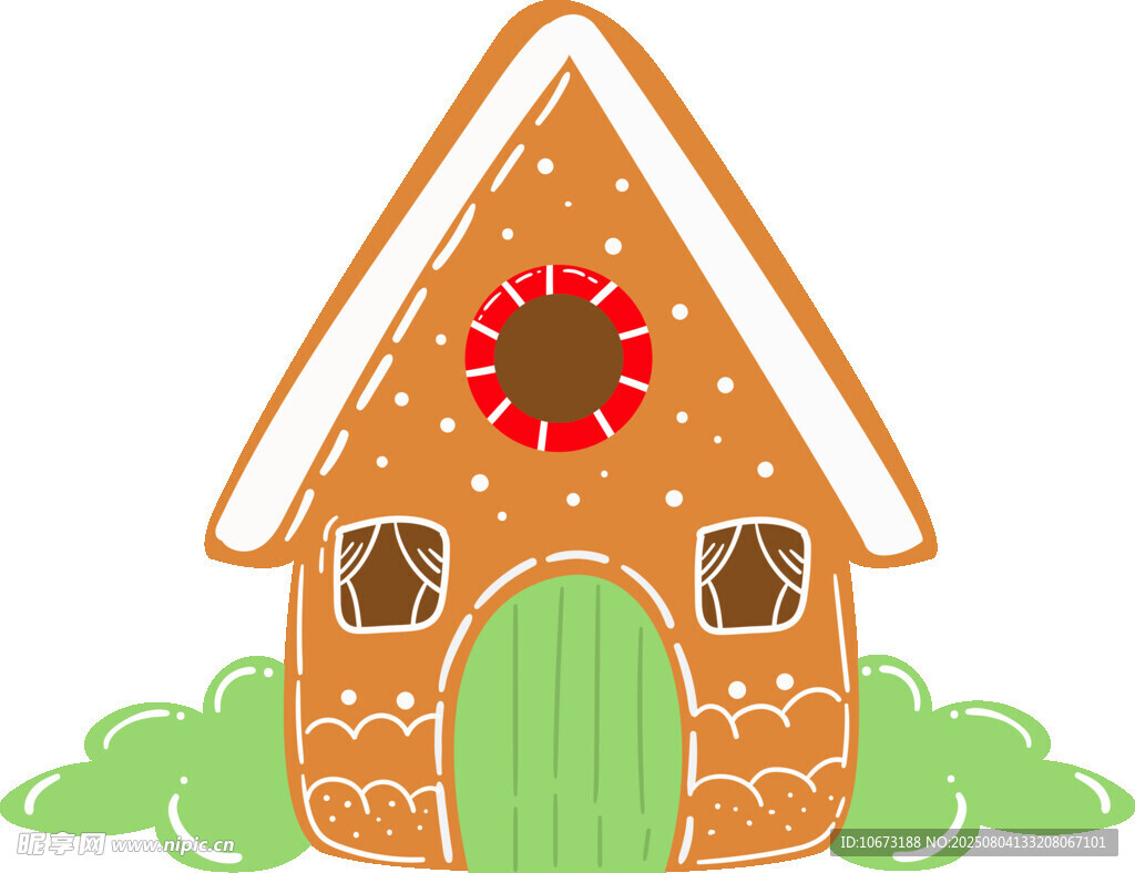 姜饼小屋插画