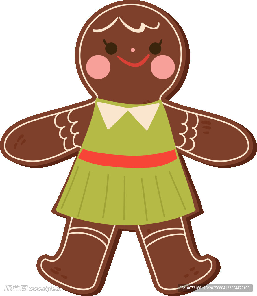 姜饼女孩人偶形象