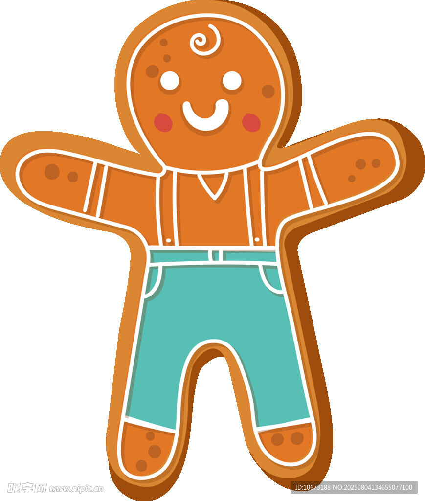 可爱姜饼人形象