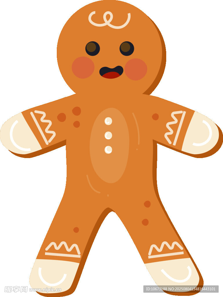 可爱姜饼人形象