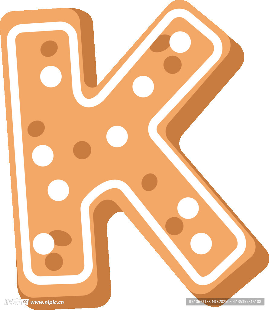 姜饼字母K