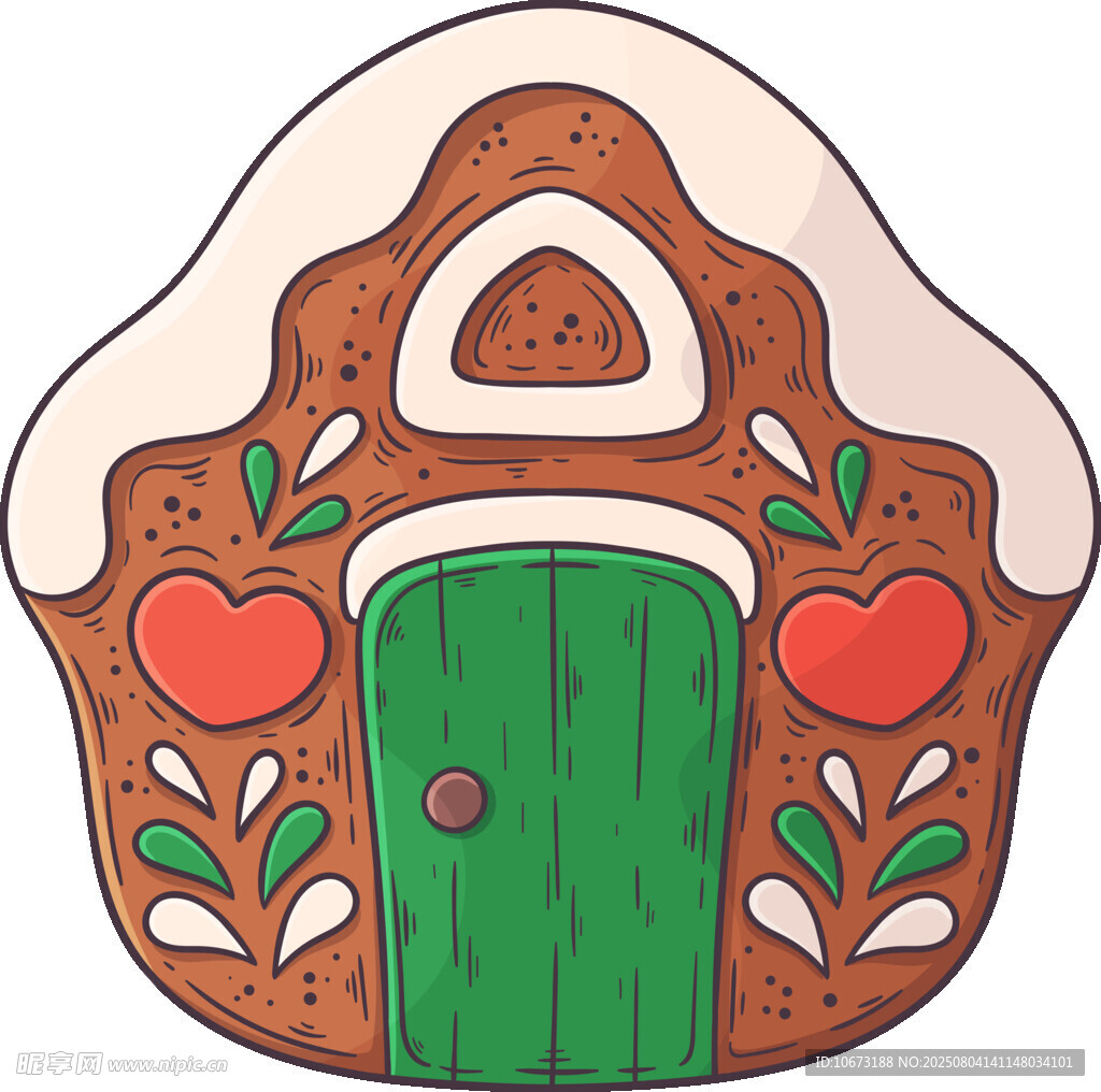 姜饼小屋插画