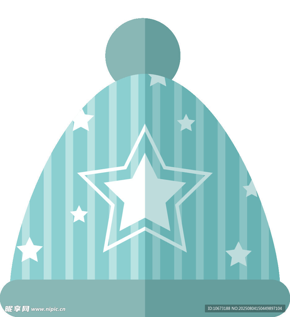 星星图案儿童针织帽