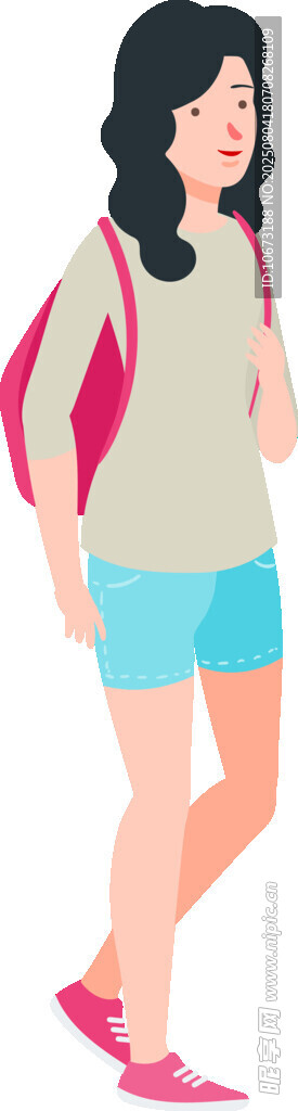 时尚女孩休闲装扮