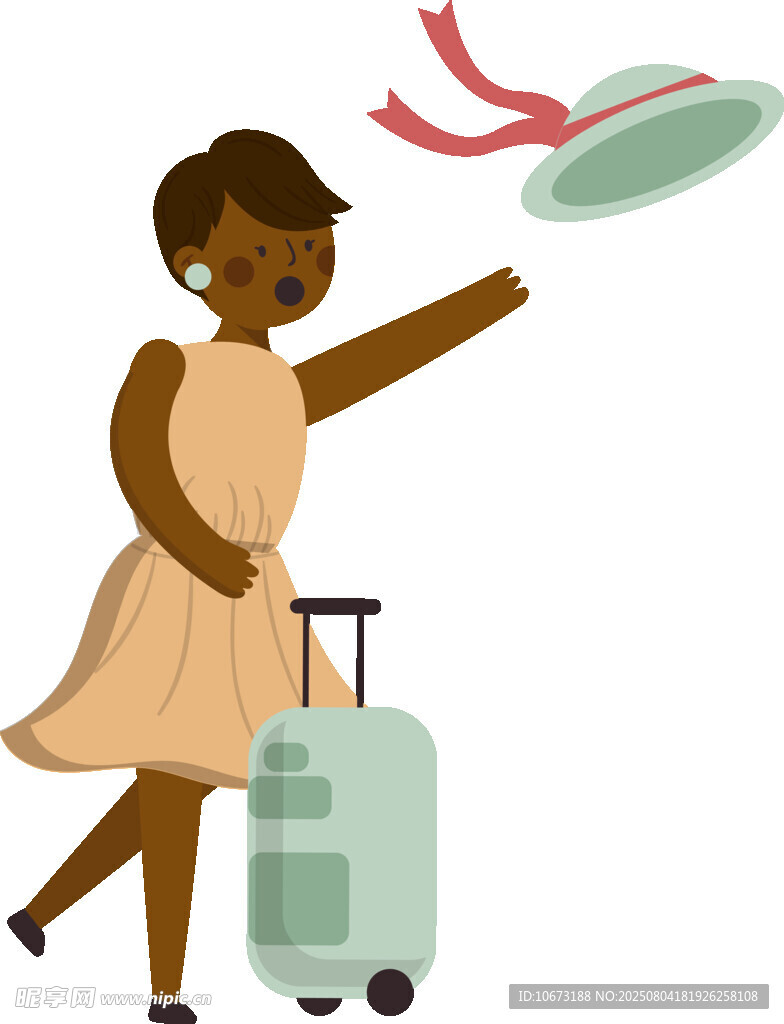女子旅行抛帽展欢快瞬间