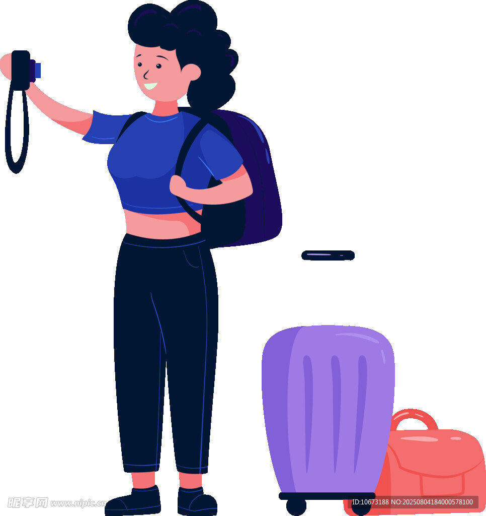 女子旅行自拍