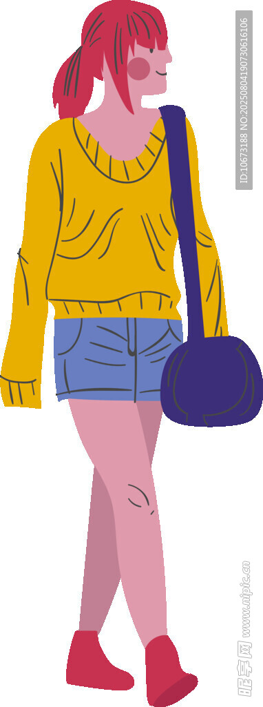 时尚女孩出行装扮