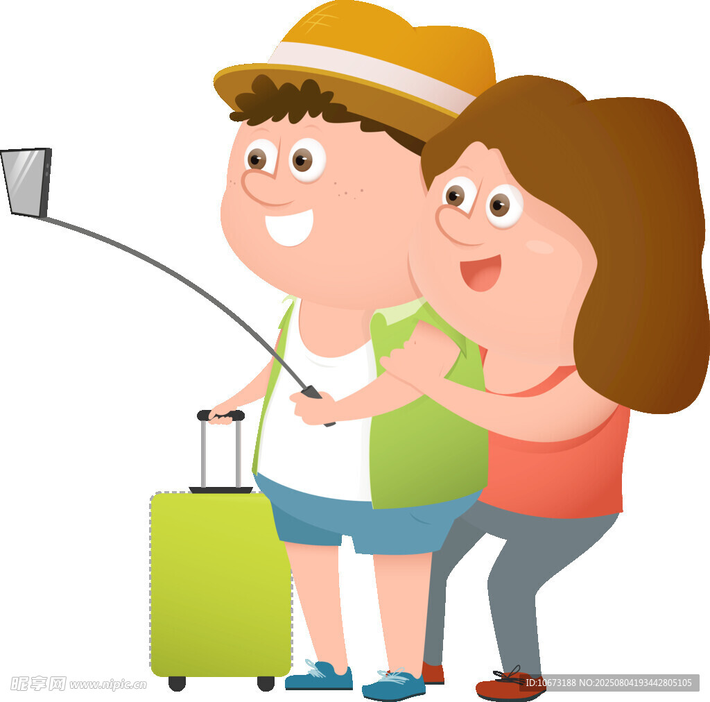 情侣旅行自拍欢乐瞬间