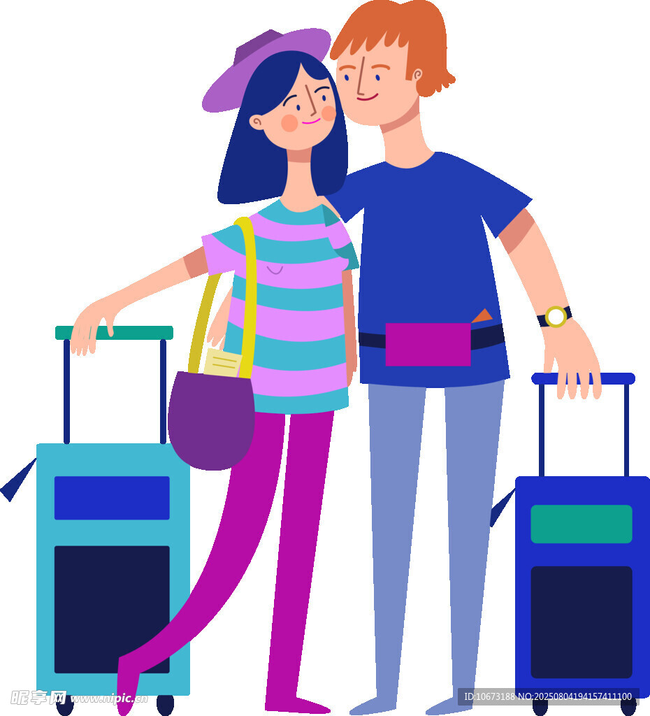 情侣携手开启旅行之旅