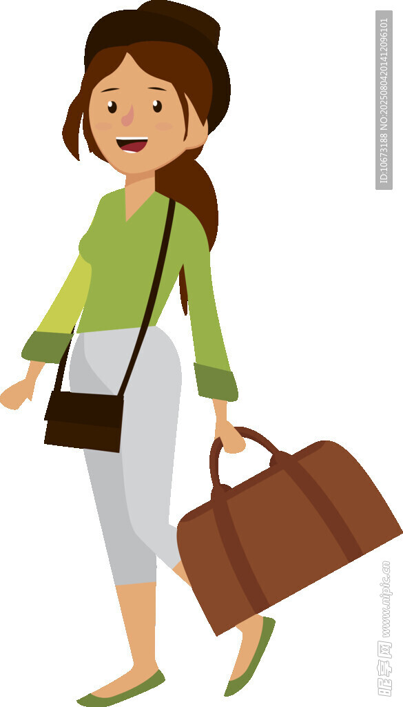 旅行女孩手提行李箱