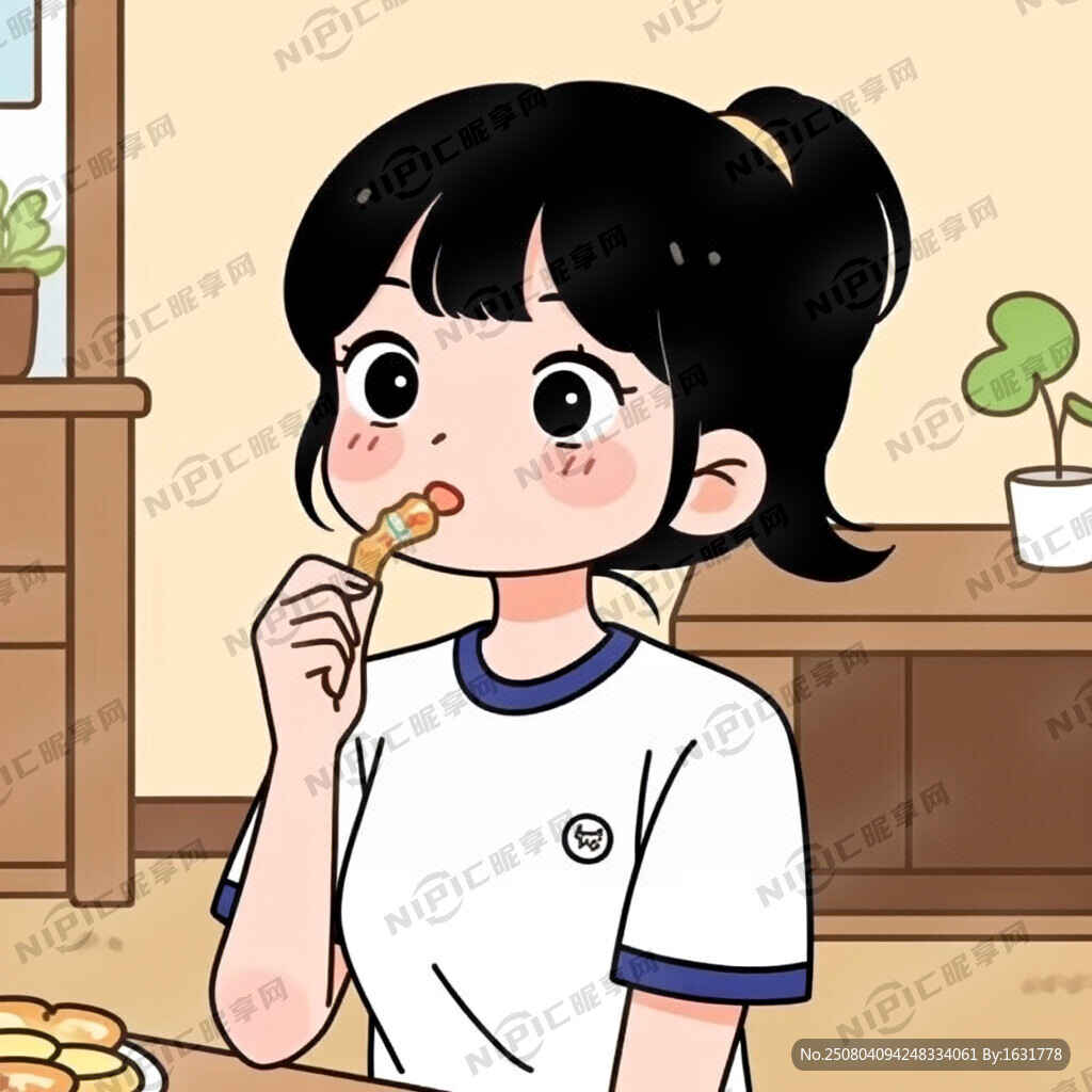 二妞卡通形象 全身图像