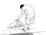 人与小狗