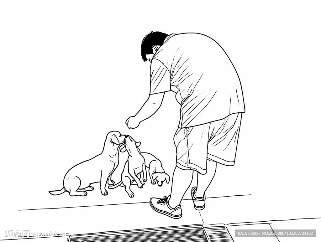 人与小狗