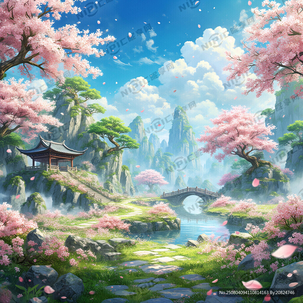 游戏梦幻唯美新中式风景 超高清