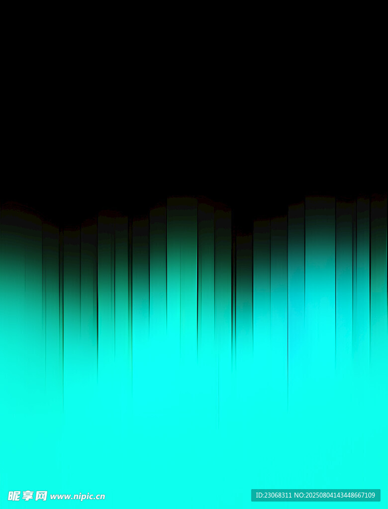 蓝绿色渐变声波图案
