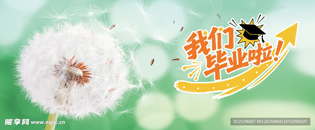 毕业放飞梦想的蒲公英