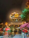 夜晚古风建筑景观