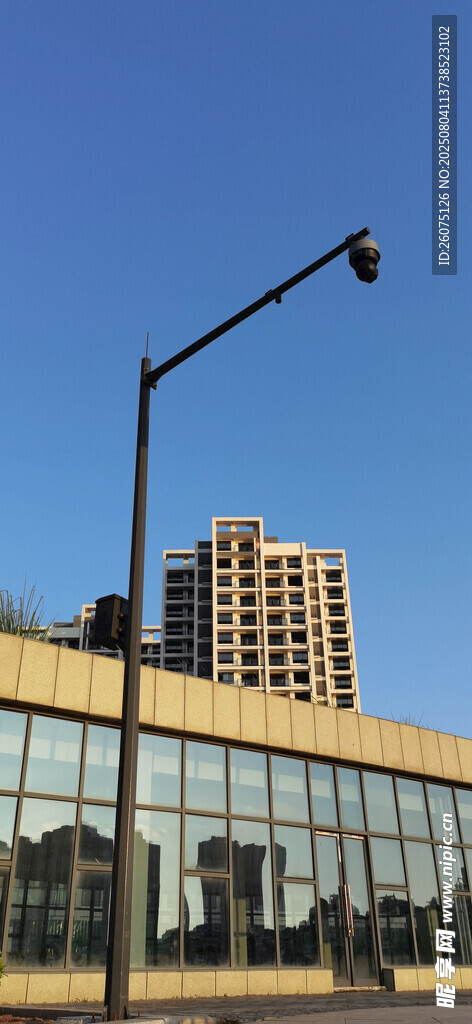 城市建筑与街灯景观