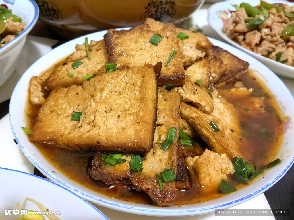 红烧豆腐美食诱人呈现