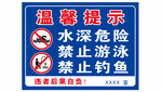 水深危险提示牌