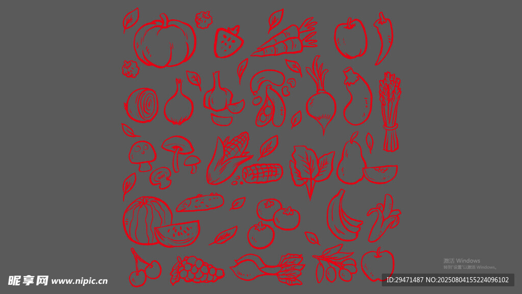 蔬菜底纹