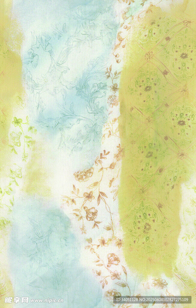 清新水彩风自然纹理背景