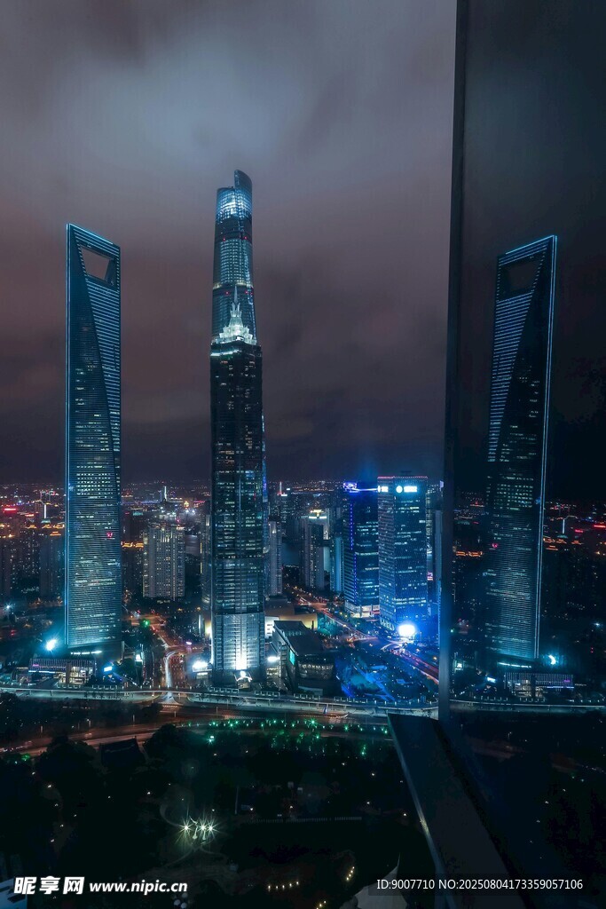 魔都璀璨夜景俯瞰