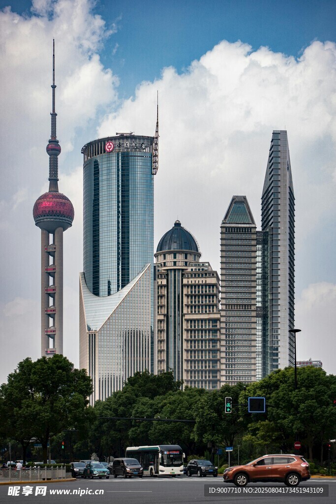 上海城市天际线标志性建筑