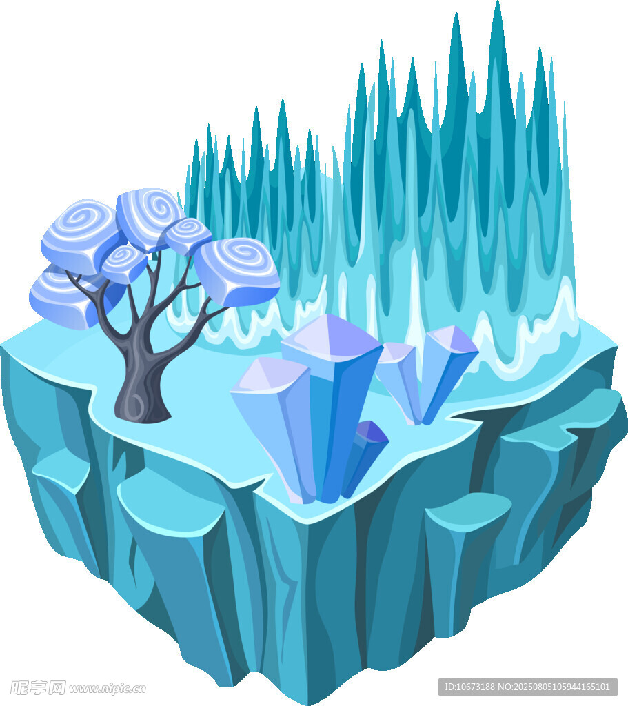 悬浮冰原景观