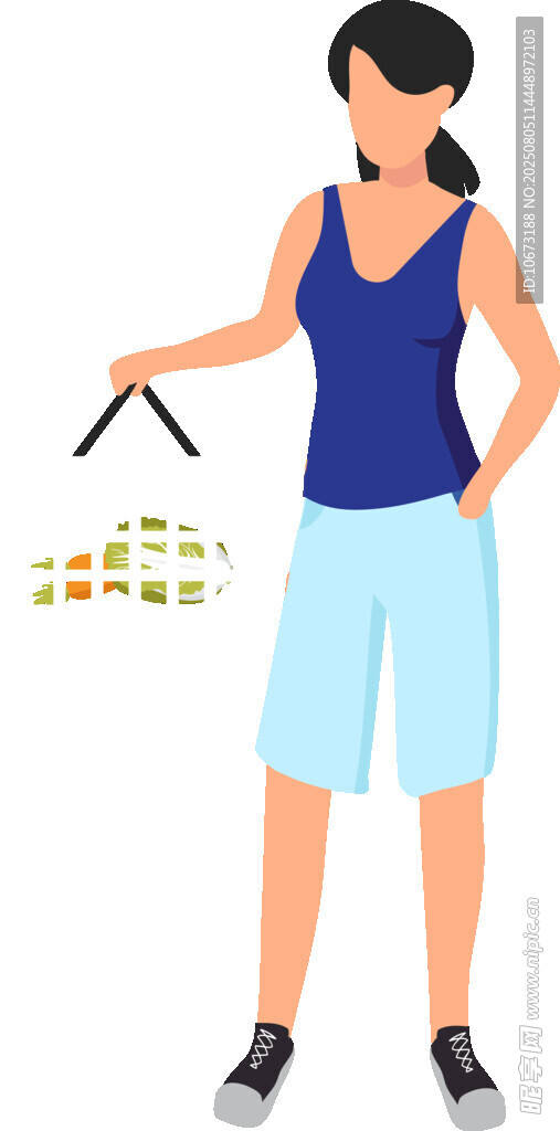 女士手持物品展示多样食材