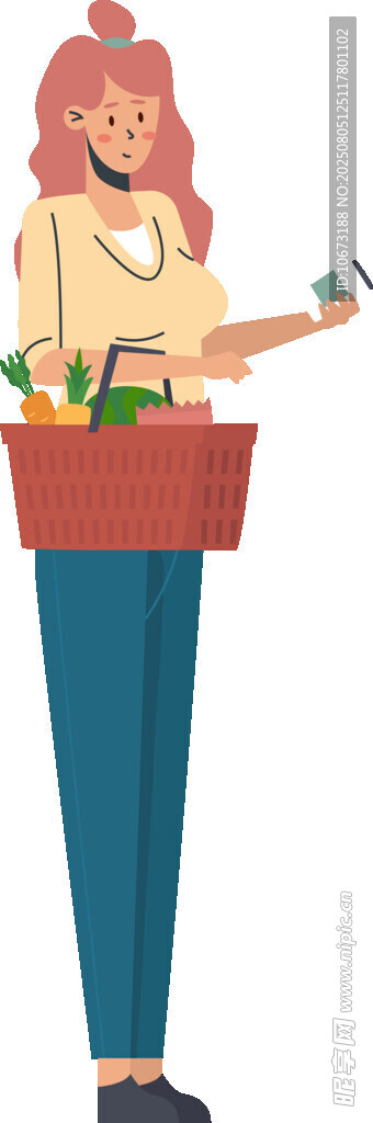 女子手持花盆进行园艺活动