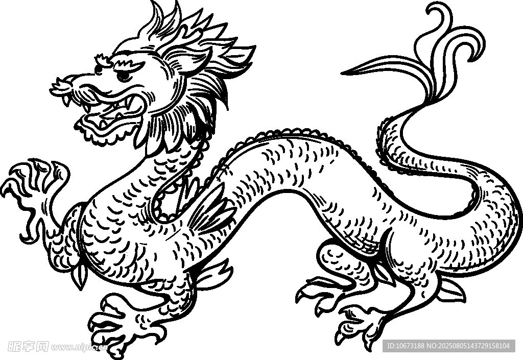 传统龙纹图案