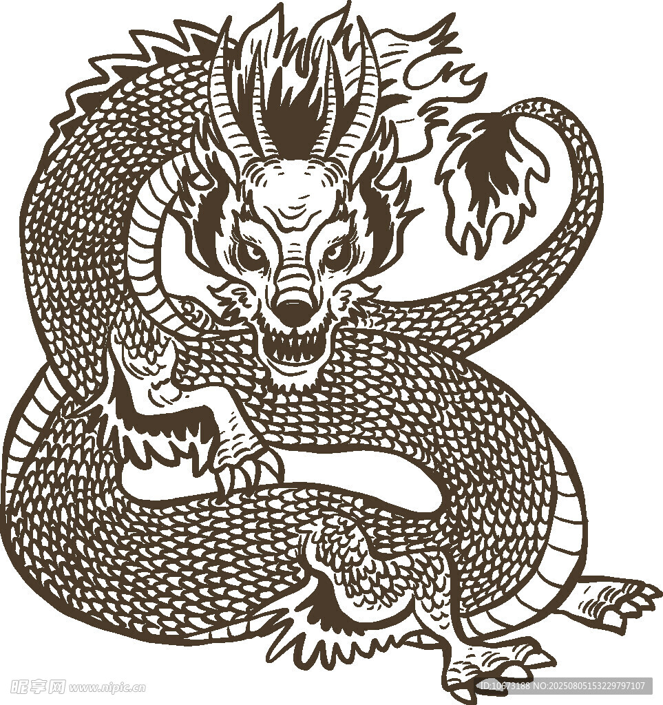 传统龙纹图案