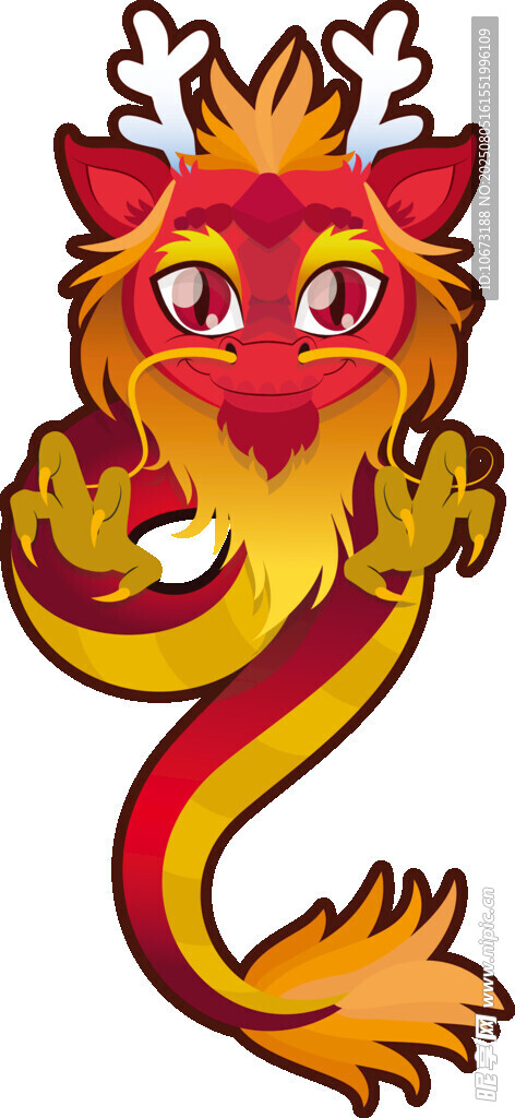 卡通中国龙形象