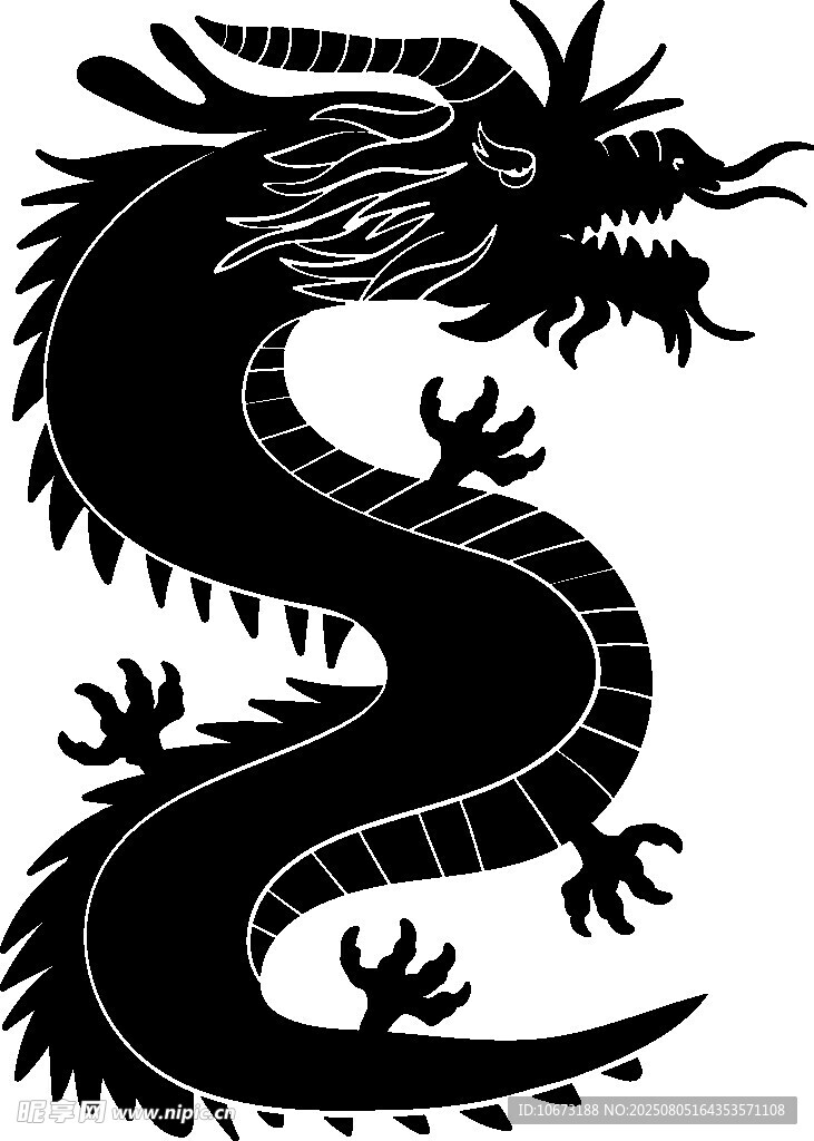 传统中国龙图案