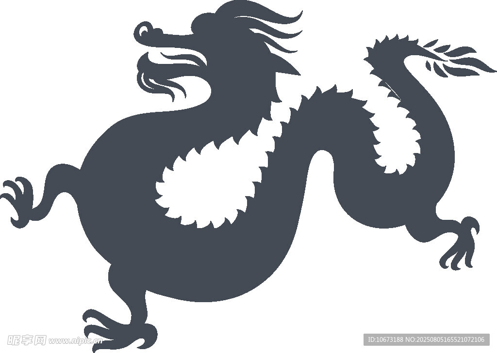 传统中式龙图腾图案