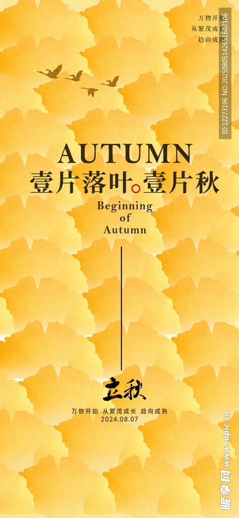 立秋海报