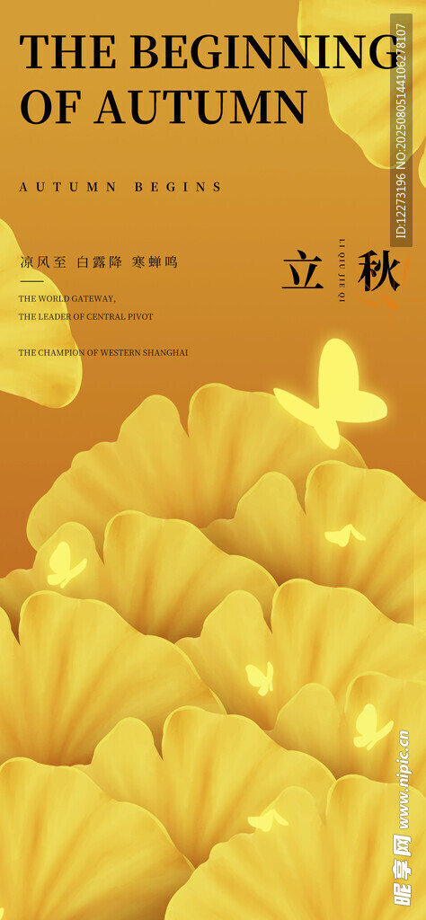 立秋海报