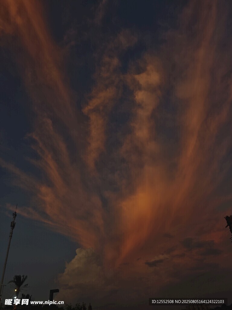 绚丽晚霞天空美景
