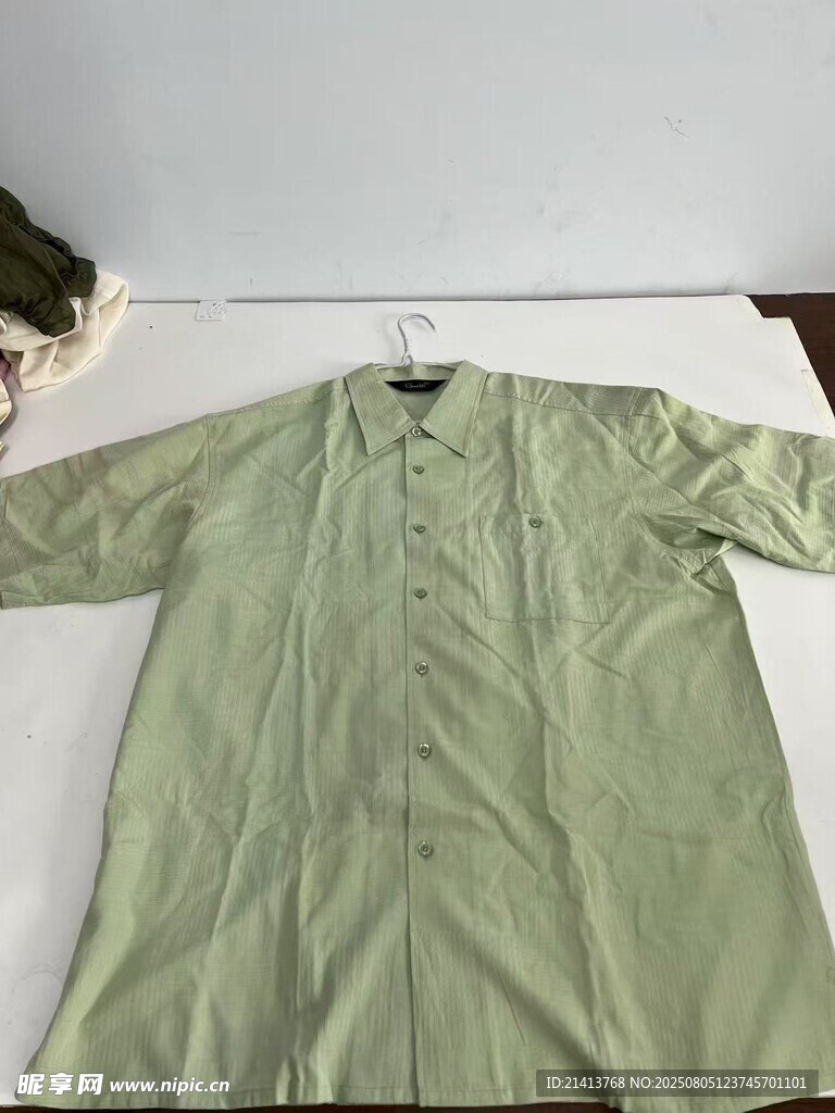 浅绿色长袖上衣展示