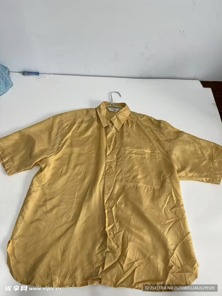 黄色长袖衬衫展示