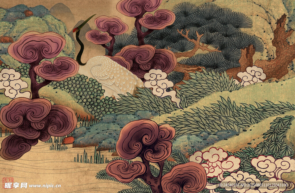 林芝插画
