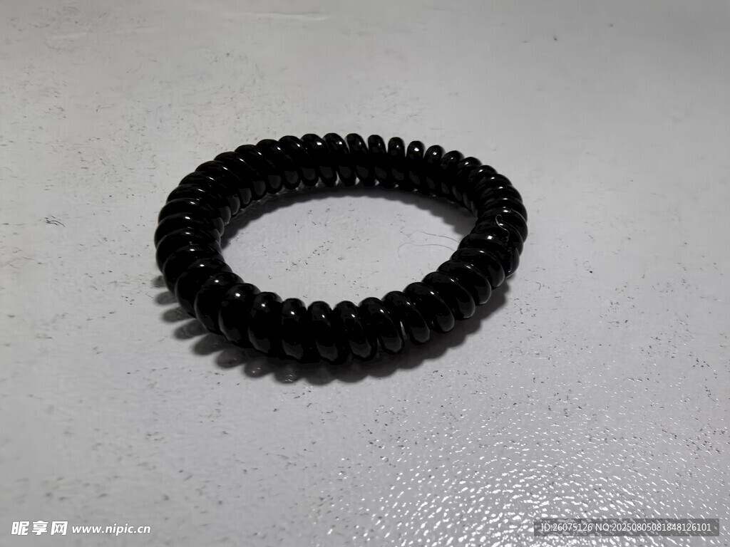 黑色电话圈发箍